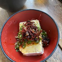 Spicy tofu  at Mori Cafe in Paris