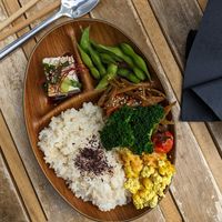 Bento box at Mori Cafe in Paris