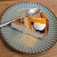 Yuzu cheesecake. at Mori Cafe in Paris