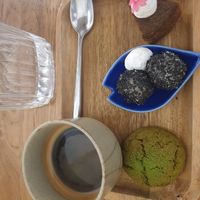 Café gourmand at Mori Cafe in Paris