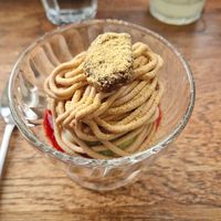 Glace façon Mont-blanc at Mori Cafe in Paris