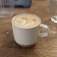 Café latte   at Mori Cafe in Paris