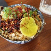 Mini donburi at Mori Cafe in Paris