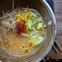 Miso ramen at Mori Cafe in Paris