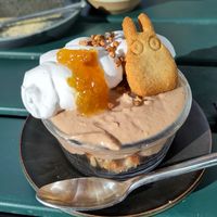 Tartelette déstructurée chestnuts  at Mori Cafe in Paris