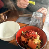 Chili tofu   at Mori Cafe in Paris