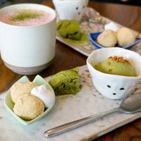 Café gourmand at Mori Cafe in Paris