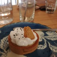Yuzu tart at Mori Cafe in Paris