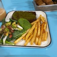 Chimmichurri steak with fries at Planticeria in Panama City