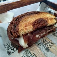 Reuben on cacao bread at Planticeria in Panama City