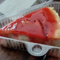 Best cheesecake ever with guava jelly on top at Planticeria in Panama City