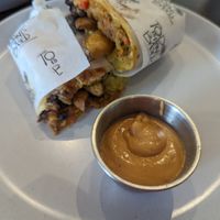 Breakfast burrito at Planticeria in Panama City