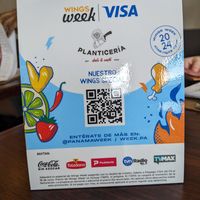 Wings week promo at Planticeria in Panama City