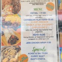 Other menu at Impact Island Cafe in Ocala