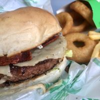 Moving Mountains & Onion Rings  at Oowee Vegan in North London