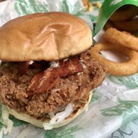 The Other Side Chick with Bacon  at Oowee Vegan in North London