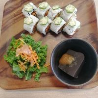 Sushi platter at Comeco Foods in Newtown