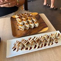 Bbq roll, teriyaki roll, and schnitzel roll  at Comeco Foods in Newtown