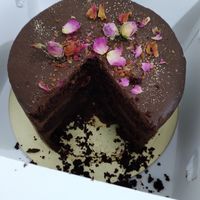 Vegan dark choc cake at Roa The Midnight Cake in West Singapore