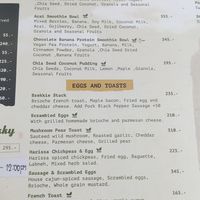 The small sign says "vegan" and confused me at Rustic and Blue in Phuket