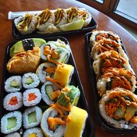 Sushis at REWE in Echternach