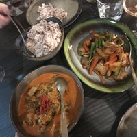 A part of the vegan menu (2 out of 4 main courses!) at Le Bua Plaza in Eindhoven