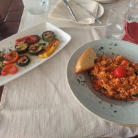 Risotto and veggies at Kod Barba Luke in Stari Grad