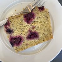 Lemon and blackberry cake   at À la Lo in Stockholm