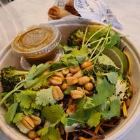 Noodle Salad with Springrolls and Peanuts at À la Lo in Stockholm