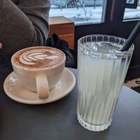 Mocha and lemonade at À la Lo in Stockholm