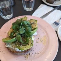 Avocado toast at À la Lo in Stockholm
