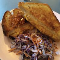 Kimchi grilled cheese at À la Lo in Stockholm