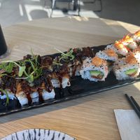 Pressed Tempeh Roll and Fire roll  at WholeLifeGo in Calgary