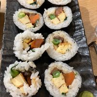 Futomaki rolls at WholeLifeGo in Calgary
