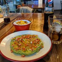 guacamole with plantain chips at Ewan in Salinas