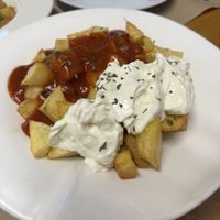 Patatas dos salsas  at El Acebo in Oviedo
