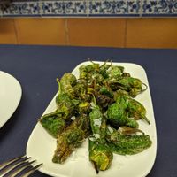 padrón peppers at El Acebo in Oviedo