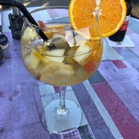 Sangria with fresh fruit. at Stelleplas in Heinkenszand