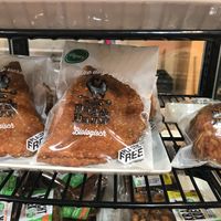 Vegan samosa (plastic free packaging) at EkoPlaza in Leiden