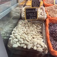 Beans at Mercado Central de Valencia in Valencia