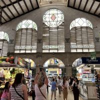 Market interior  at Mercado Central de Valencia in Valencia