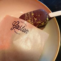 Passion fruit ice cream bar at Gaston in Ghent