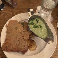 small, schnitzel grüne Soße   at Zum Eichkatzerl in Frankfurt