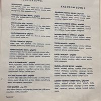 Part of the menu  at Kindred Cafe in Davao City