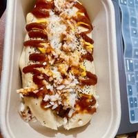 Jolly vibes, but cruelty-free 🌱✨ A vegan hotdog that brought back all the childhood feels!  at Kindred Cafe in Davao City