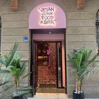 Can’t miss it! at Vegan Junk Food Bar - El Born in Barcelona