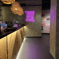Cute decor at Vegan Junk Food Bar - El Born in Barcelona