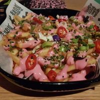 Truffle loaded fries at Vegan Junk Food Bar - El Born in Barcelona