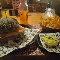 Burger Menu at Vegan Junk Food Bar - El Born in Barcelona