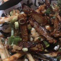 Vegan ribs and fries  at Vegan Junk Food Bar - El Born in Barcelona